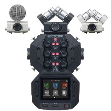 Registratore Zoom H8 - Registratore A 8 Tracce + Xyh-6/msh-6