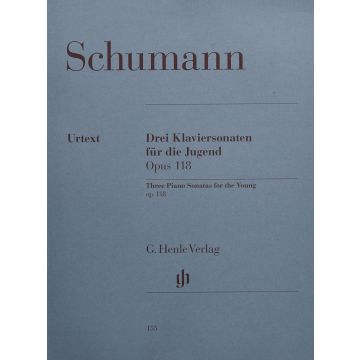 Drei Klaviersonaten fur die Jugend op. 118 Robert Schumann Book Pianoforte