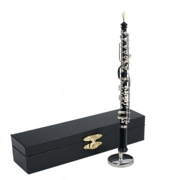 Miniatura Oboe 16cm con piedistallo e astuccio Agifty