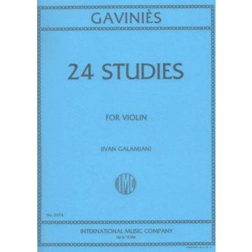 24 Studi Galamian Pierre Gaviniès Book Violino