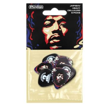 Dunlop JHP15HV Blister plettri Jimi Hendrix 69 Psych Series Star Haze Players 6pz