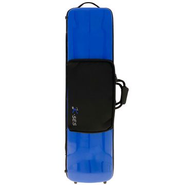 Custodia per 2 tromboni K SES blu lucido