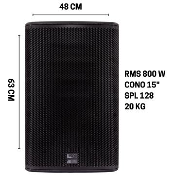 Diffusore DB LVX15" - PRG 800 W - CONO 15" - SPL 128 DB