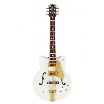 Calamita Chitarra Elettrica Agifty bianca 10cm