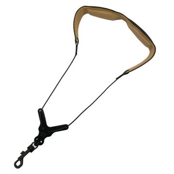 Cebulla Sax Strap L black extra wide adjuster fibre