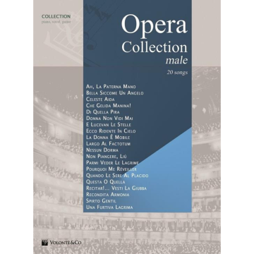 Opera Collection Male piano, voce, chitarra 20 canzoni 