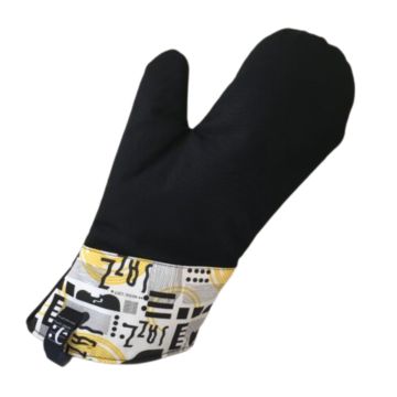 Guanto da cucina  imbottito Nero con fantasia Jazz MusicGift