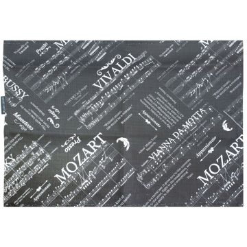 Tovaglietta Americana  black spartiti cotone 40x30 cm MusicGift
