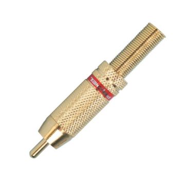 RCA maschio oro rosso Proel