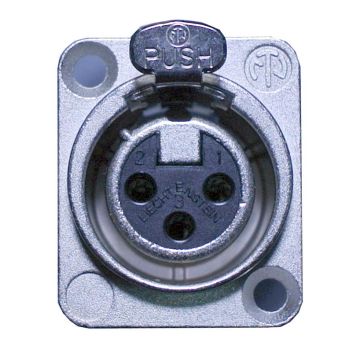 XLR da pannello femmina 3 poli Neutrik