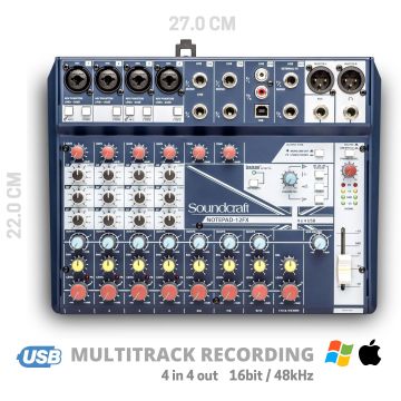 Soundcraft Notepad12FX mixer analogico