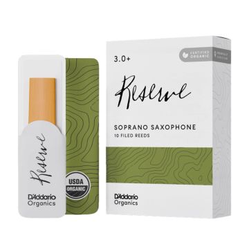 Ance Sax Soprano D'Addario Organics Reserve Filed n.3+ 10pz
