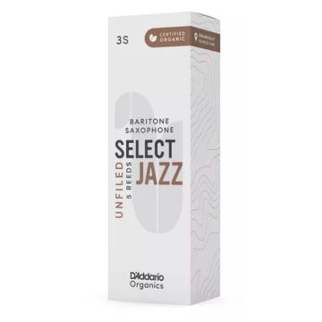 Ance Sax Baritono Organic Select Jazz Unfiled By D'Addario n.3 Soft 5pz