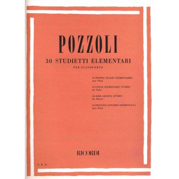 Pozzoli 30 studietti elementari per pianoforte