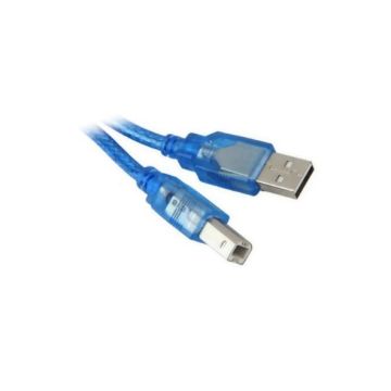 Cavo usb 2.0 A/B 2,5mt Oqan QABL blu