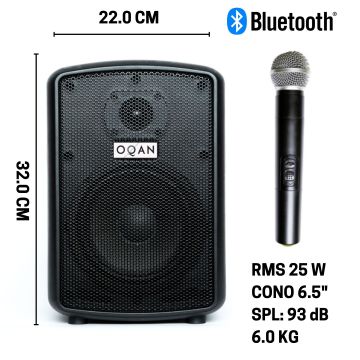 Box amplificato Oqan QLS-6 Street partner 1 palmare 100w a batterie