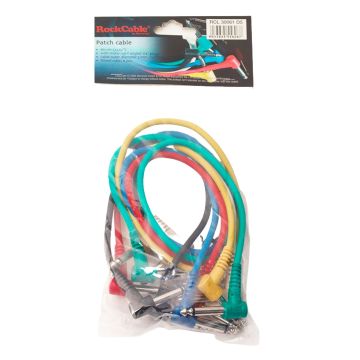Cavo patch 60cm Rockcable Jack pipa mono da 6,3  6 pz vari colori