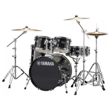 Batteria Yamaha Rydeen Studio 20" 5pz Hardware piatti Paiste 101 BLACK GLITTER