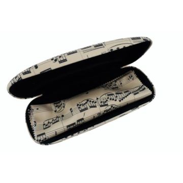 Custodia porta occhiali con panno in microfibra colore creme Agifty