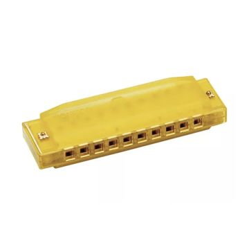Hohner M1110 translucent Harp C yellow