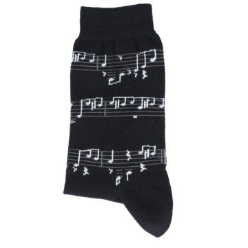 Calze Musik Boutique nere con note Bianche n° 39/42