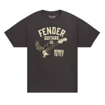 T-Shirt Fender Wings to fly vintage black XL