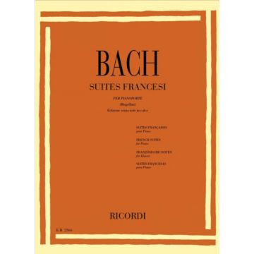 J.S.BACH 6 Suites francesi per Pianoforte Bwv 812-817 ed. Ricordi 