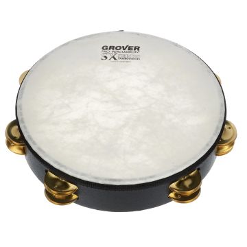 Tamburello Grover SX-BR 10" piattini ottone pelle sintetica Tamburello Grover SX-BR 10" piattini ottone pelle sintetica
