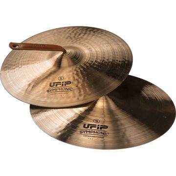 "Coppia Piatti Ufip 15"" sinfonici francesi light con borsa e manali"