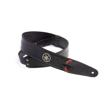 Tracolla Yamaha race all black nera pelle 6cm