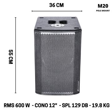 Subwoofer DB SUB 612 - 1200W - 12"
