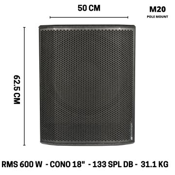 DB Technologies SUB 618 subwoofer attivo