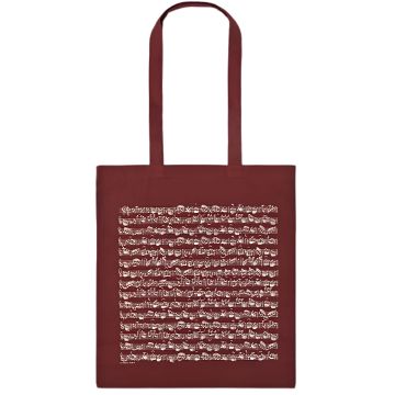 Borsa Lunga ViennaWorld Cotone Bordeux Spartito