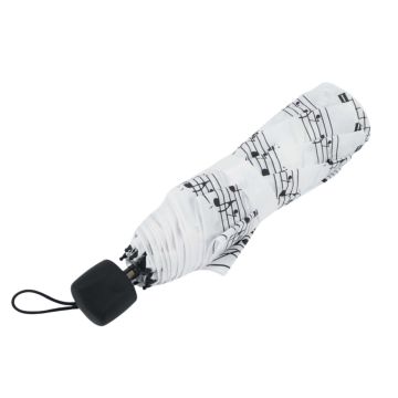 Ombrello bianco/nero pieghevole Agifty Ombrello bianco/nero pieghevole Agifty