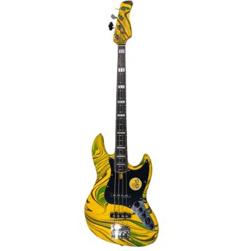 Marcus Miller V7-4 New Gen yellow swirl