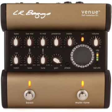 Pedale LR Baggs Venue DI 5 band tuner boost regolabile