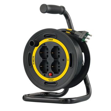 Avvolgicavo Vimar multipresa 16A 4 uscite universali 15mt  Avvolgicavo Vimar multipresa 16A 4 uscite universali 15mt