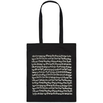 Borsa Vienna World Cotone Nera L Spartiti