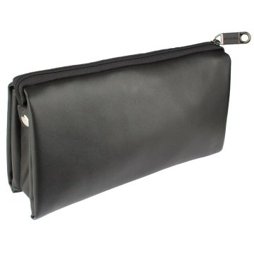 Protec WLW6 Portafoglio 6 bocchini universale pelle rigenerata black