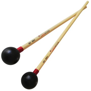 Mallets Xilofono Schlagkraft XEB-28 manico in rattan testa in Ebano 