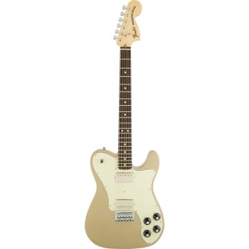 Chitarra Elettrica Fender Chris Shiflett Telecaster Deluxe rw shoreline gold con custodia