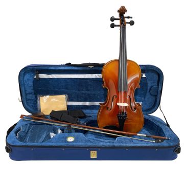 Viola 15" cm 39 Luthier Orchestra massello custodia e arco pronta all'uso