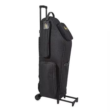 Borsa Sax Baritono Gard 106-WBFSK discendente al La nero con trolley