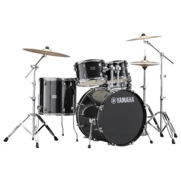 Batteria Yamaha Rydeen Standard 22" 5pz Hardware piatti Paiste 101 BLACK GLITTER