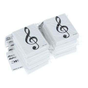 Gomma Musik Boutique bianca con chiave di violino