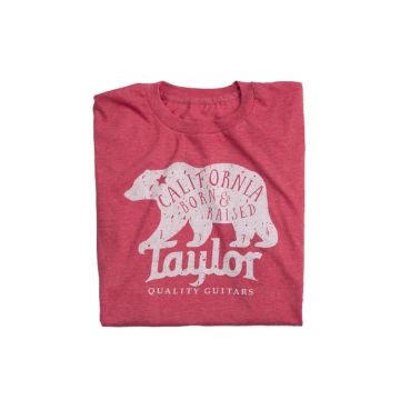 T-Shirt Taylor California Bear Heather Red  L 
