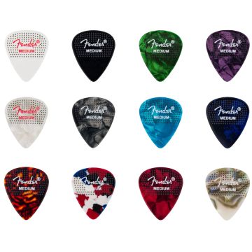Blister plettri Fender 351 Dotted Celluloid Picks 12-Pack Medium