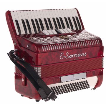 FISARMONICA E.SOPRANI 80 BASSI+BORSA ROSSA USATA