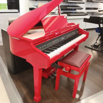 PIANOFORTE DIGITALE ORLA GRAND 120 ROSSO + PANCA