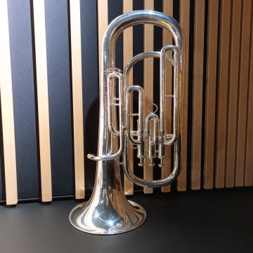 FLICORNO BARITONO 3 PISTONI ARGENTATO CON CUSTODIA USATO